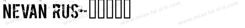 Nevan RUS字体转换